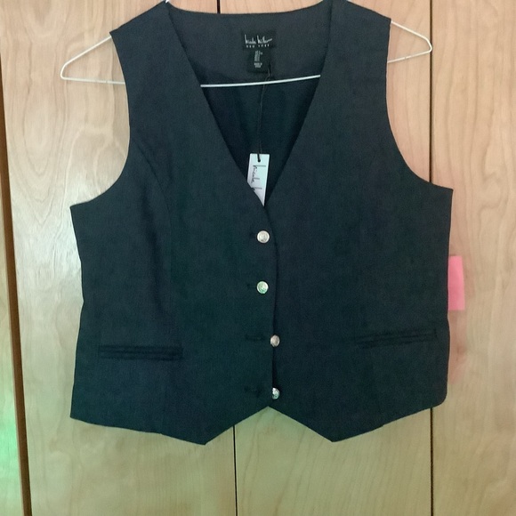 Nicole Miller Jackets & Blazers - Nicole Miller Blue Vest